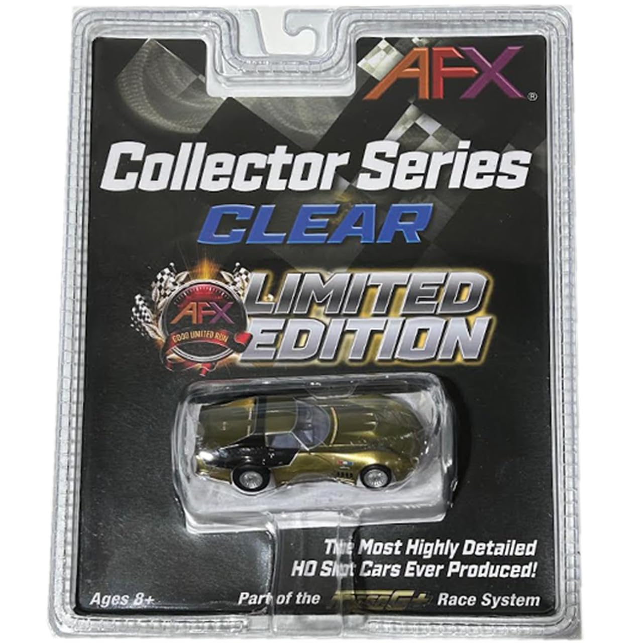 AFX 22093 Mega-G+ AstroVette LMP12 HO Slot Car Limited Edition Gold/Black