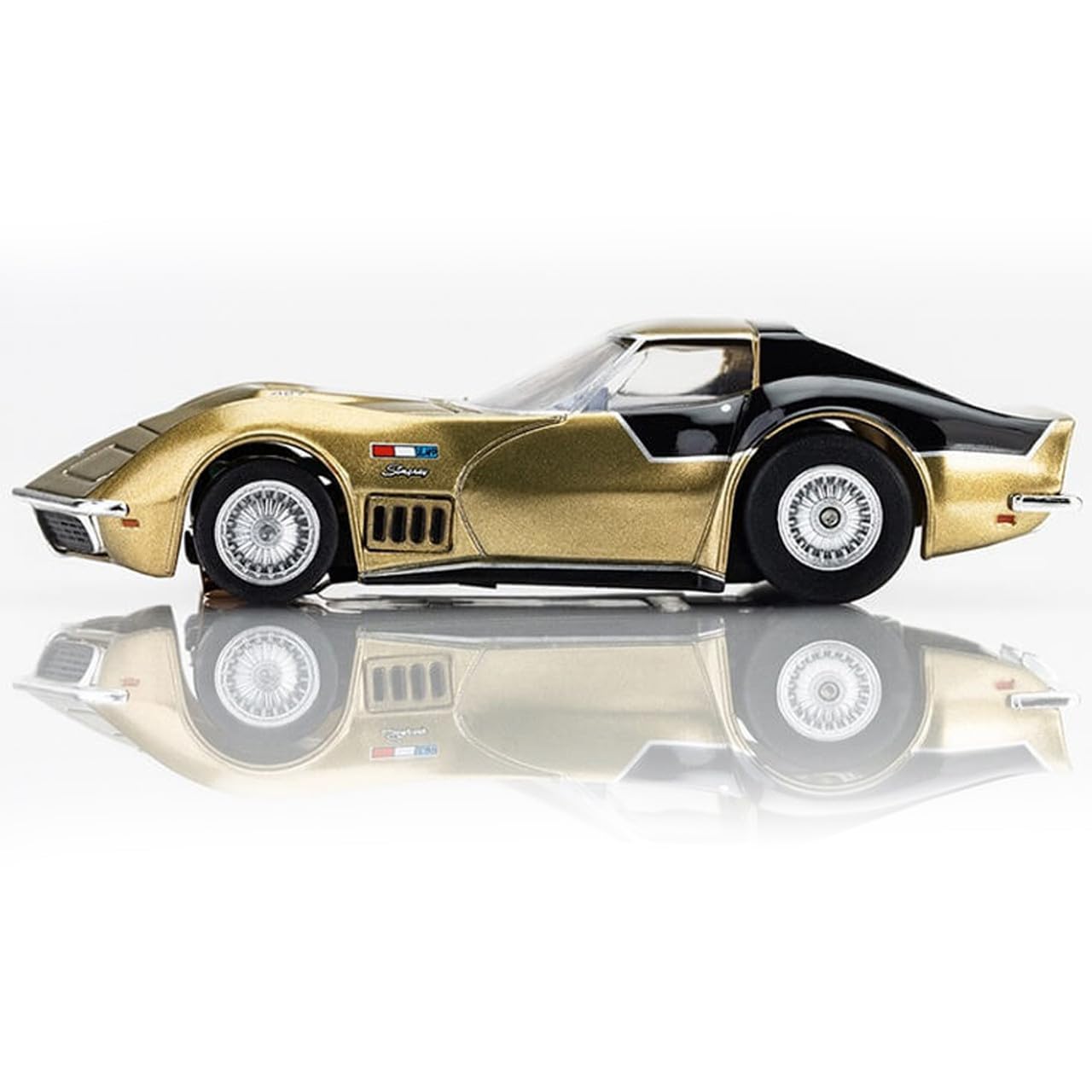AFX 22093 Mega-G+ AstroVette LMP12 HO Slot Car Limited Edition Gold/Black
