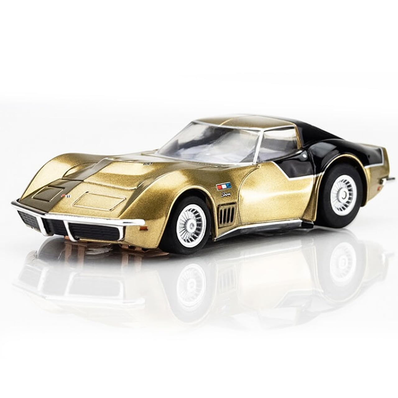 AFX 22093 Mega-G+ AstroVette LMP12 HO Slot Car Limited Edition Gold/Black