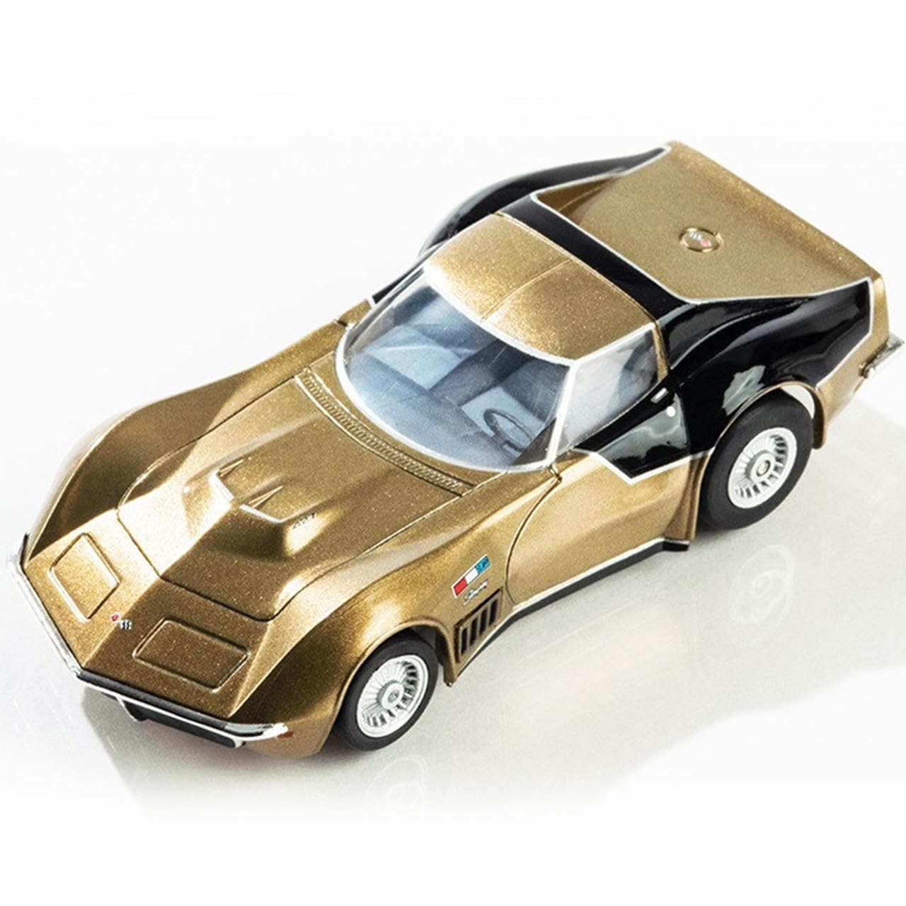 AFX 22093 Mega-G+ AstroVette LMP12 HO Slot Car Limited Edition Gold/Black