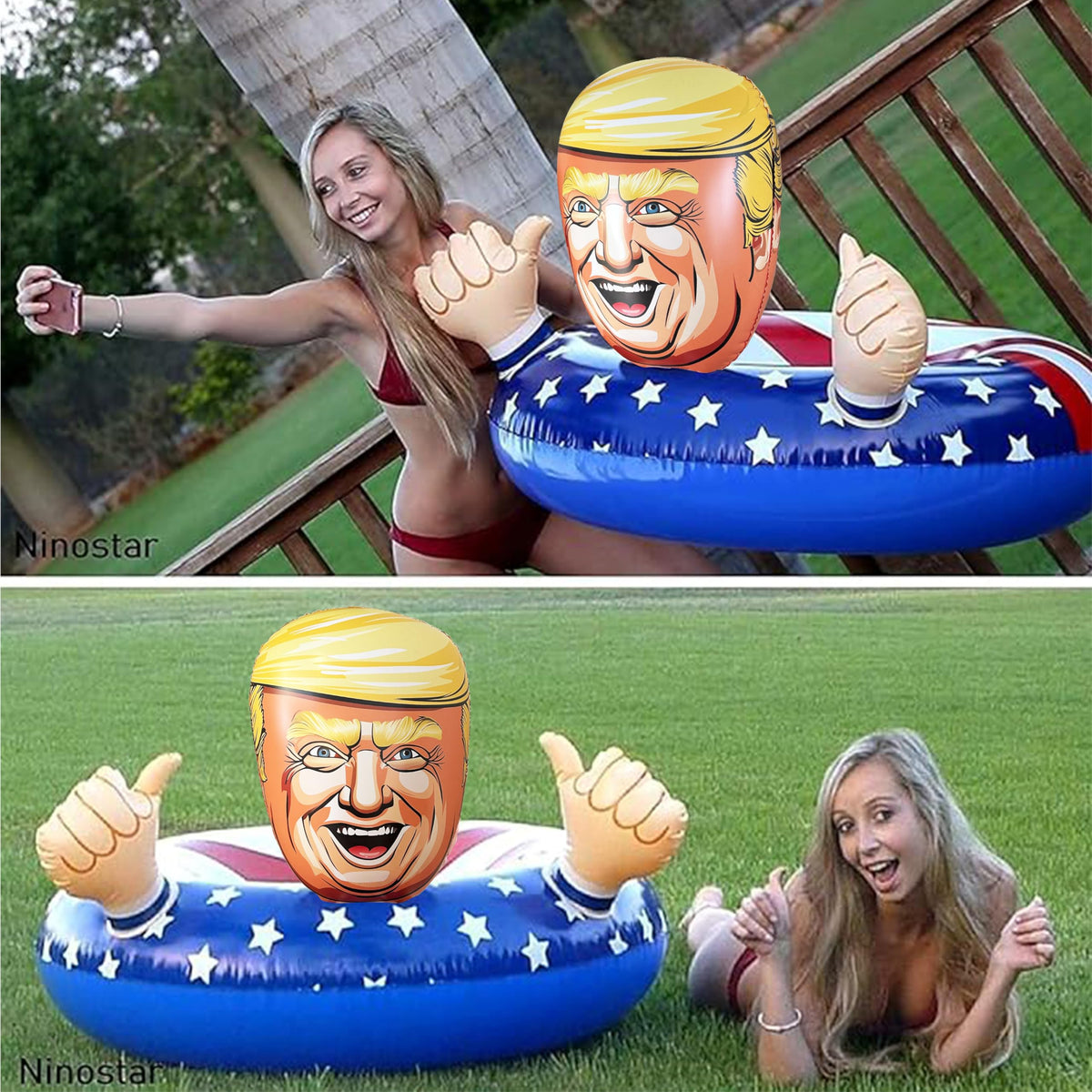 AGANS Pool Float 42-Inch Inflatable Ring – Giant Summer Party Essential