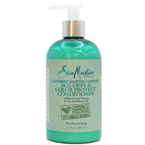 Shea Moisture Zanzibar Marine Complex Age-Defy & Colour Protect Conditioner 13 oz / 384 ml - For Colour-Treated & Ageing Hair