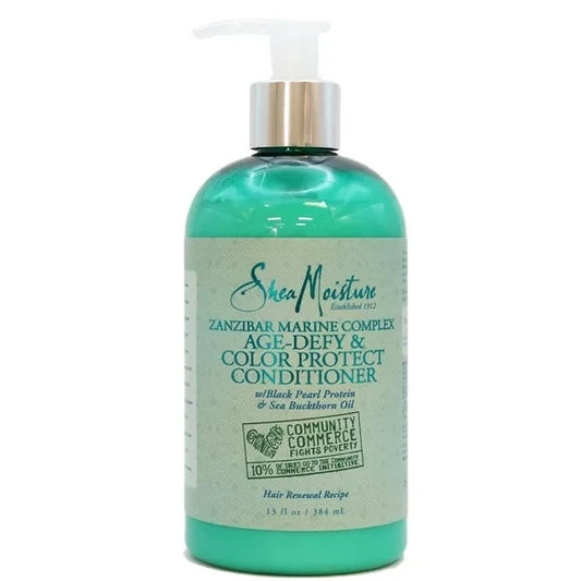 Shea Moisture Zanzibar Marine Complex Age-Defy & Colour Protect Conditioner 13 oz / 384 ml - For Colour-Treated & Ageing Hair
