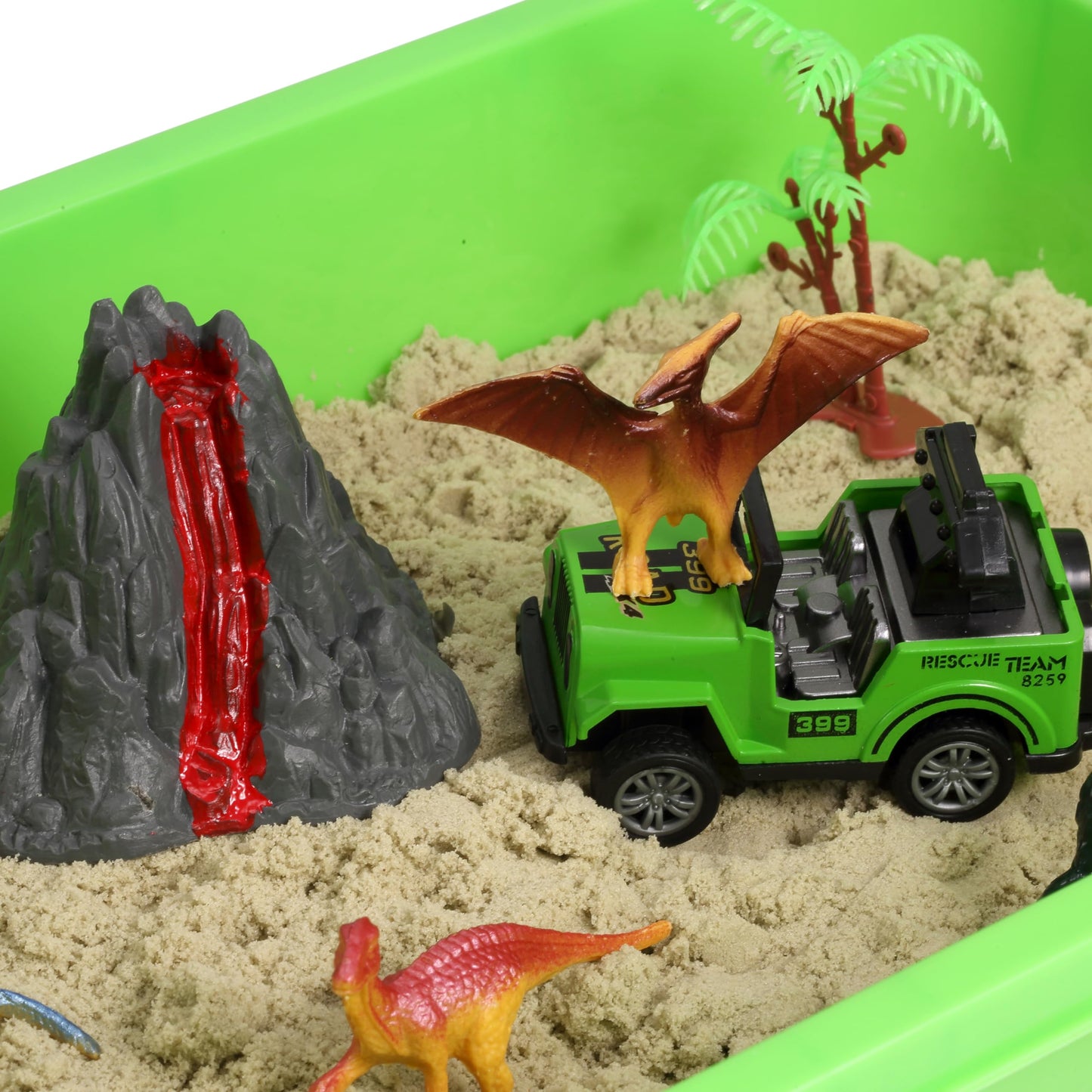 AGENTLAN Dinosaur Sensory Bin — Dino Dig Sand Toys for Toddlers & Kids (Age 3-8)