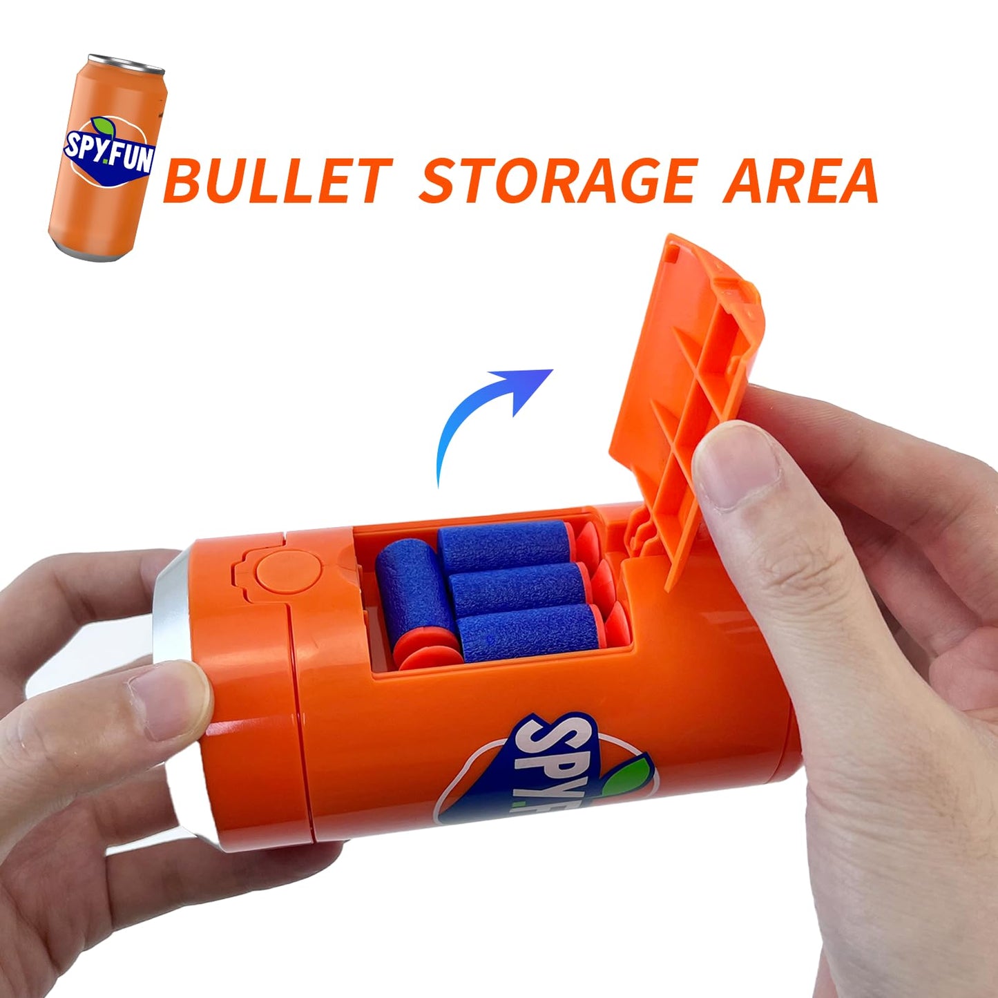 AGM MASTECH Transforming Soda Can Launcher — 30 Foam Darts & 3 Targets (Ages 15+)
