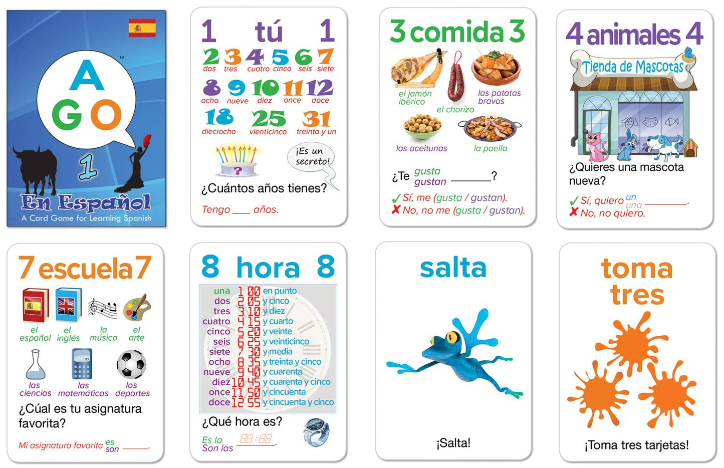 AGO En Español Card Game for Beginners — Learn Spanish Through a Fun Conversational Game