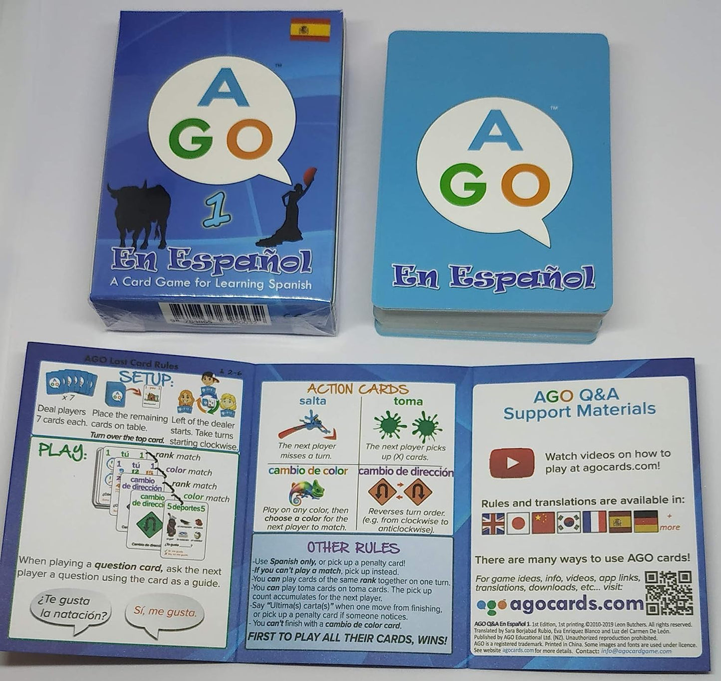 AGO En Español Card Game for Beginners — Learn Spanish Through a Fun Conversational Game