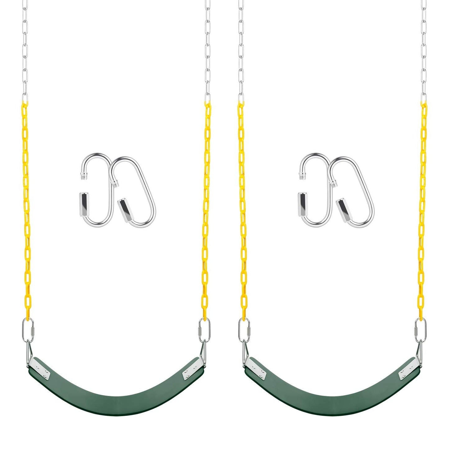 AGPTEK Swing Sets – 66-Inch Anti-Rust Chains, 250 lb Capacity, 2-Pack