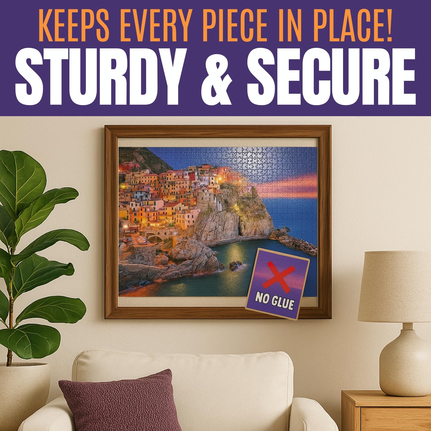 AGREATLIFE 24 Adhesive Puzzle Saver Sheets – Preserve 4x1000-Piece Puzzles