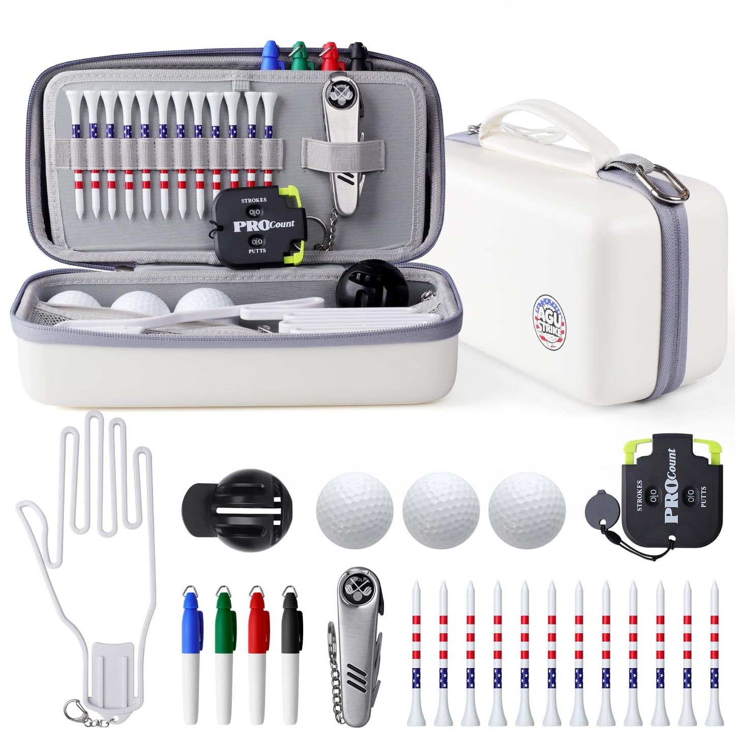 AGUstrike 23Pcs Golf Accessories Kit — Versatile Gifts for Golfers
