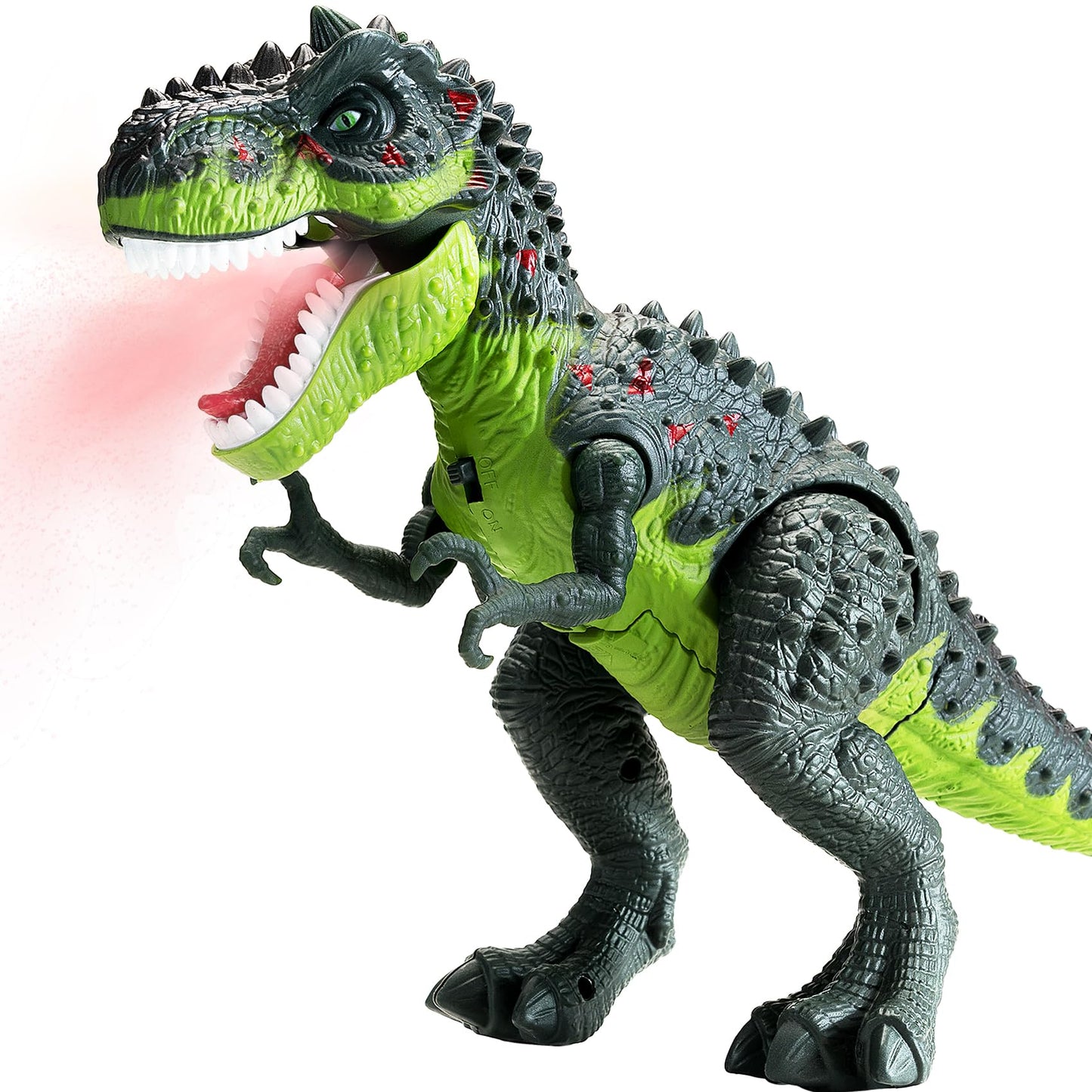 AHCo. Trex Walking T-Rex Dinosaur Toy for Kids 3–7 – Light, Sound & Spray