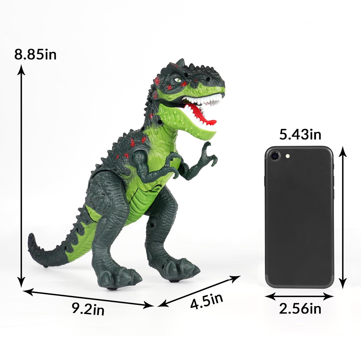 AHCo. Trex Walking T-Rex Dinosaur Toy for Kids 3–7 – Light, Sound & Spray