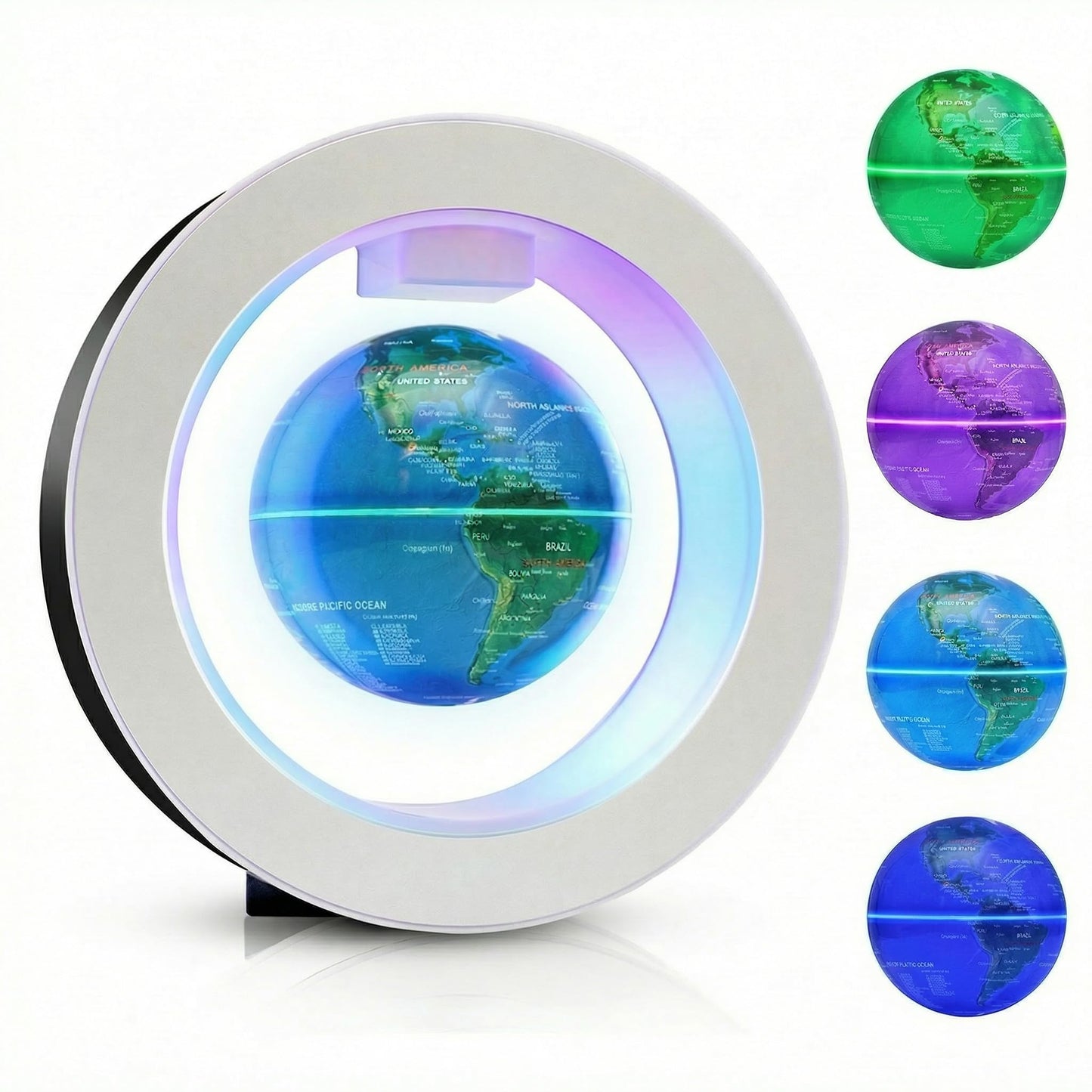 Ahilzam Magnetic Levitating Globe — Floating Globe with LED Lights & Touch Control
