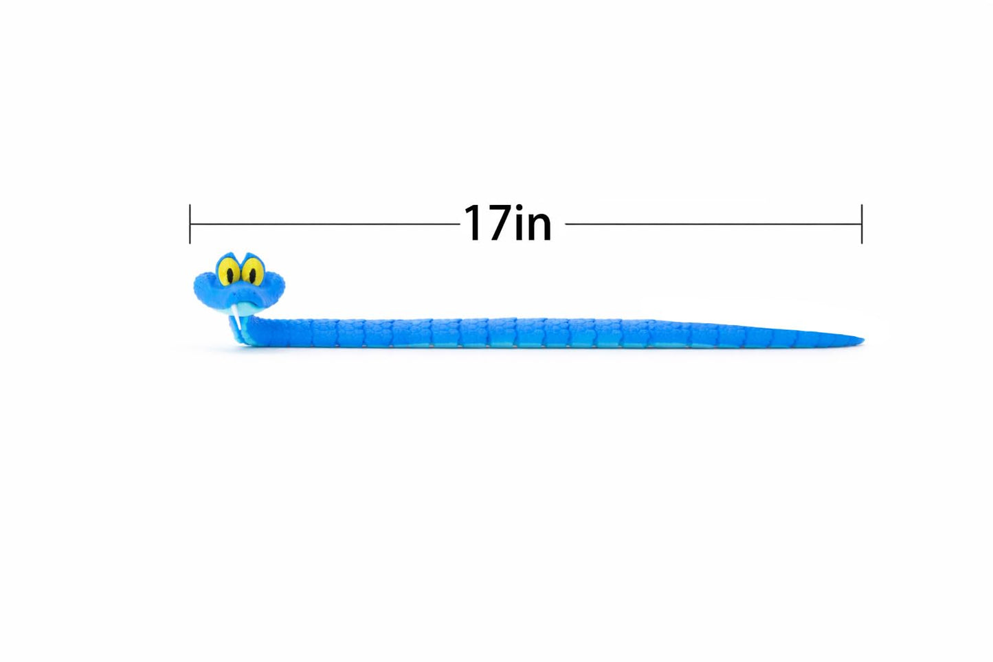 Ahlsense 3D-Printed 17-Inch Gary Snake Toy — Bendable, Articulated Figure
