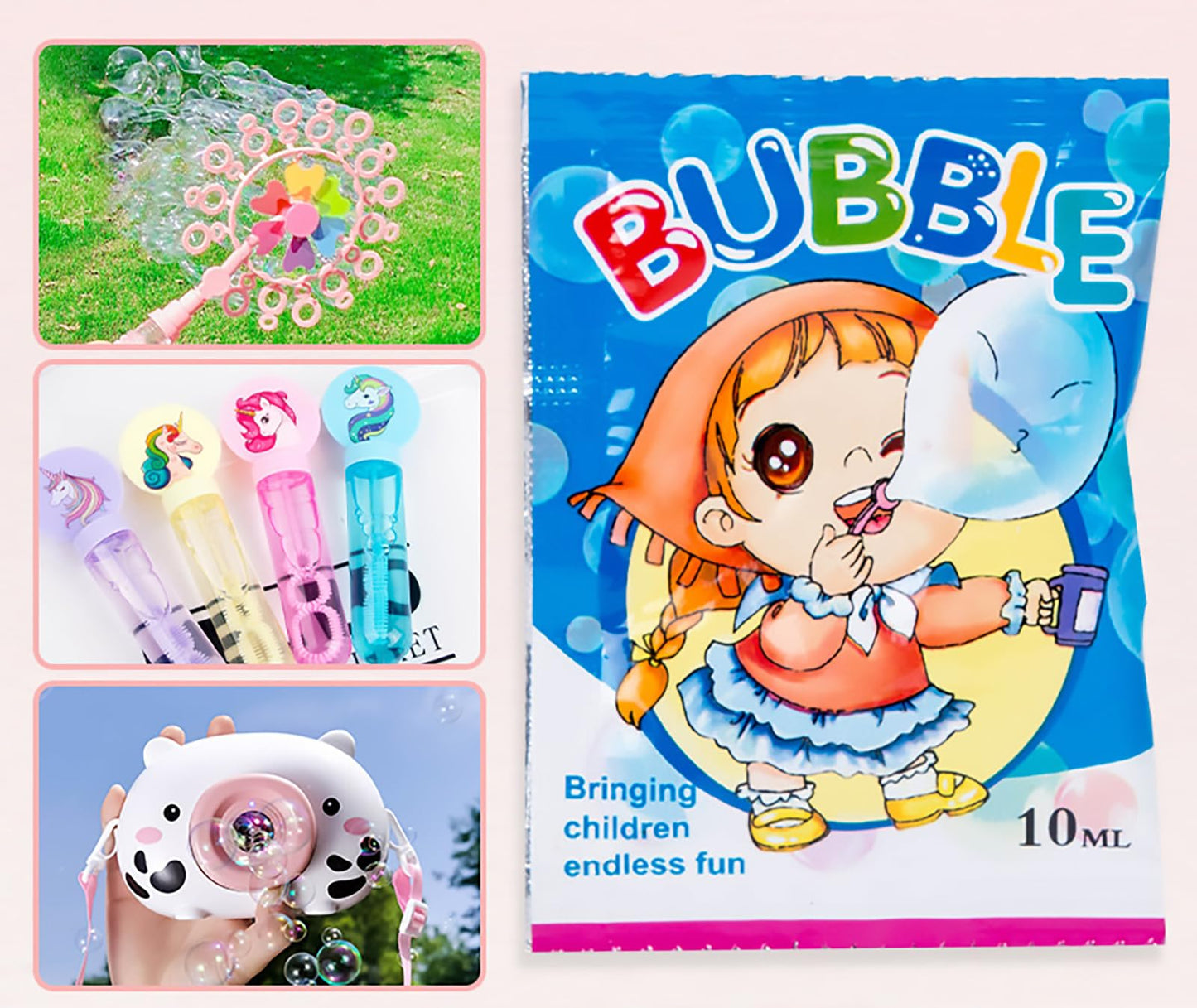 Ahyuan Bubble Concentrate – Just Add Water for Giant & Regular Bubbles (30 Pack)