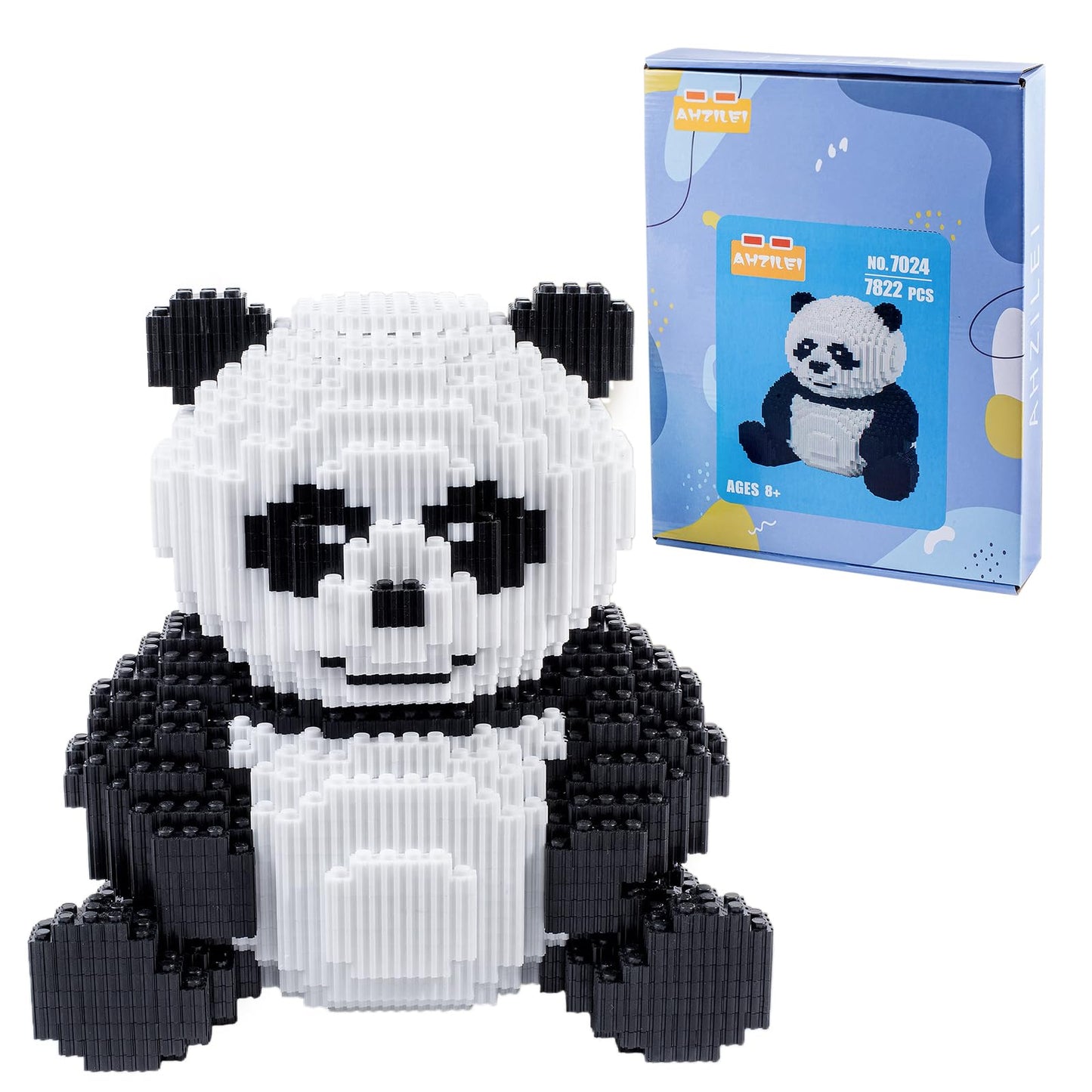 AHZILEI Animal Panda Building Set – 4,800-Piece Mini 3D Brick Puzzle Kit