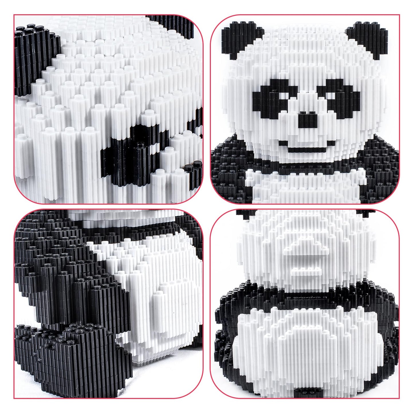 AHZILEI Animal Panda Building Set – 4,800-Piece Mini 3D Brick Puzzle Kit