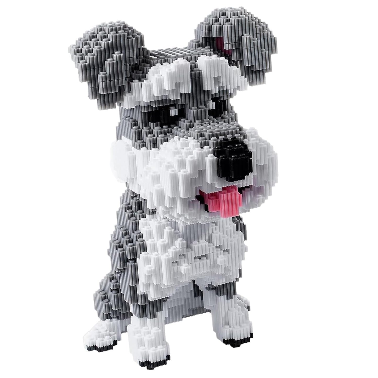 AHZILEI Schnauzer Dog 7100-Piece Micro Building Blocks Set – Advanced 3D STEM Construction Kit