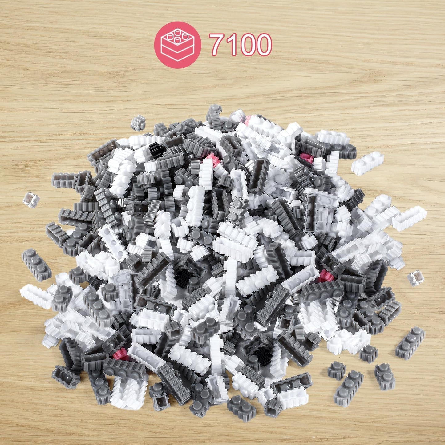 AHZILEI Schnauzer Dog 7100-Piece Micro Building Blocks Set – Advanced 3D STEM Construction Kit