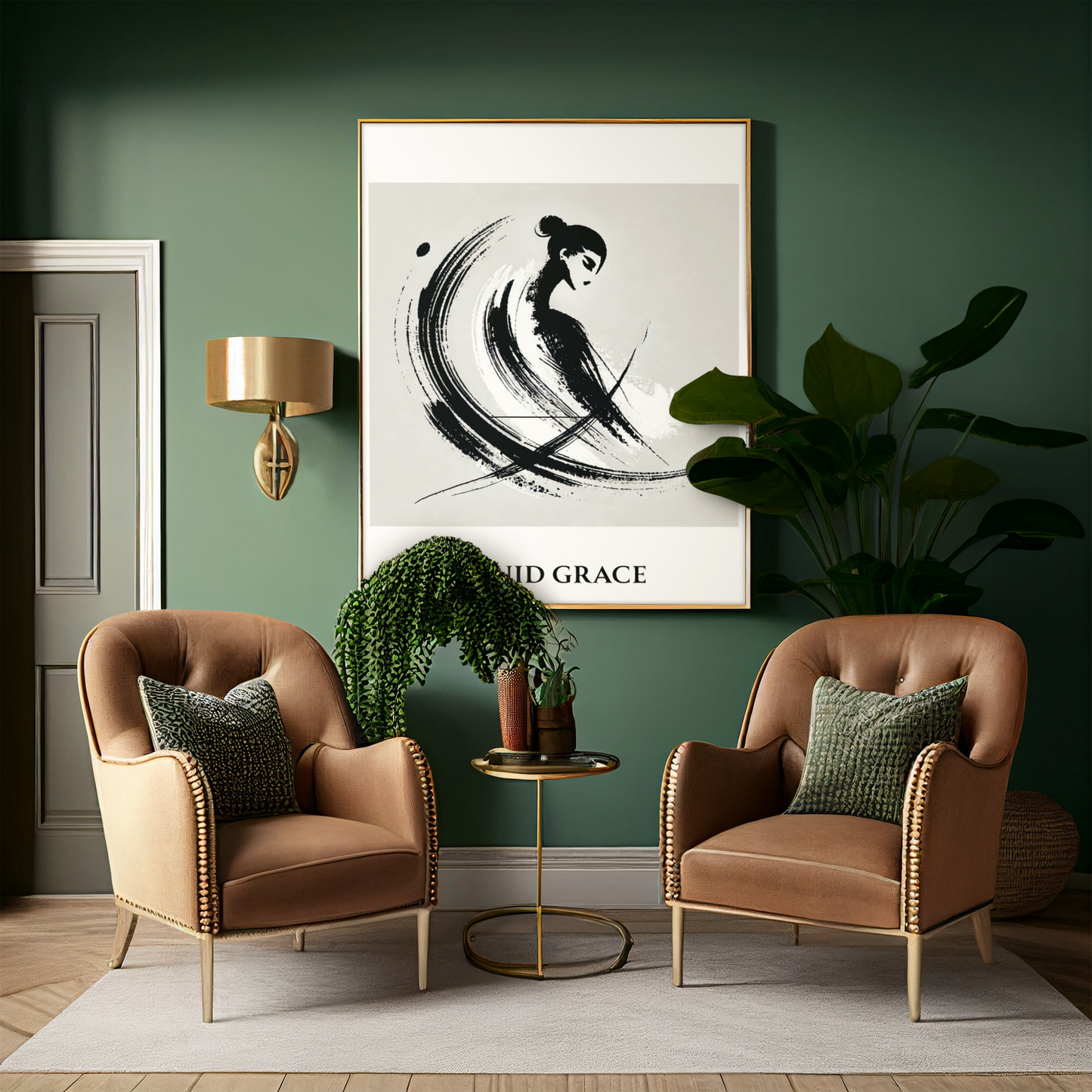 Minimalist Ink Brush Wall Art Print