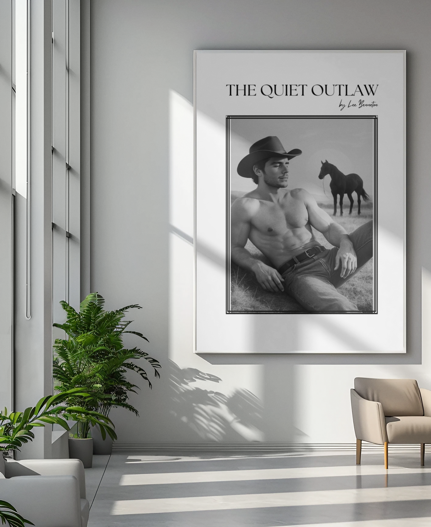 80s Western Cowboy Wall Art - The Quiet Outlaw