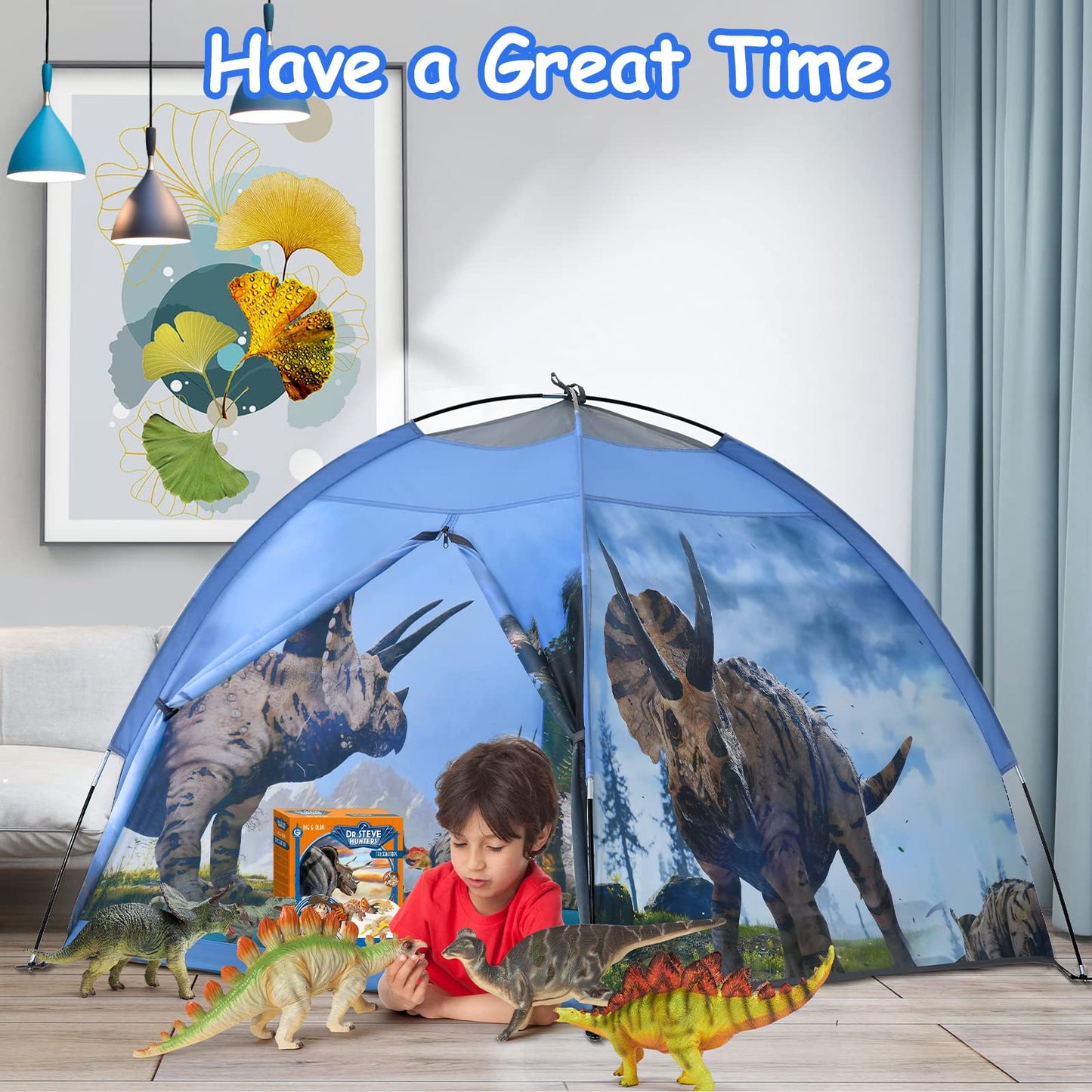 Ai-Uchoice Dinosaur Kids Play Tent | Easy Pop-Up Dino Hideout