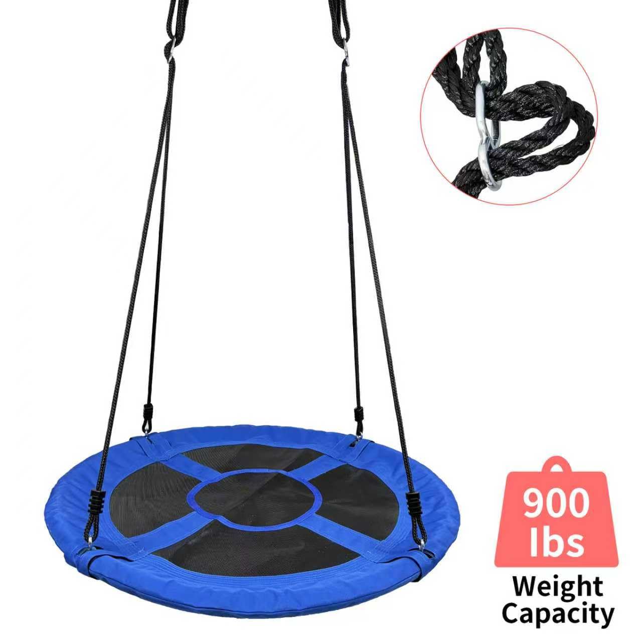 AIBETOMG Tree Swing 40-Inch Saucer – 900 lbs Capacity, Adjustable Straps