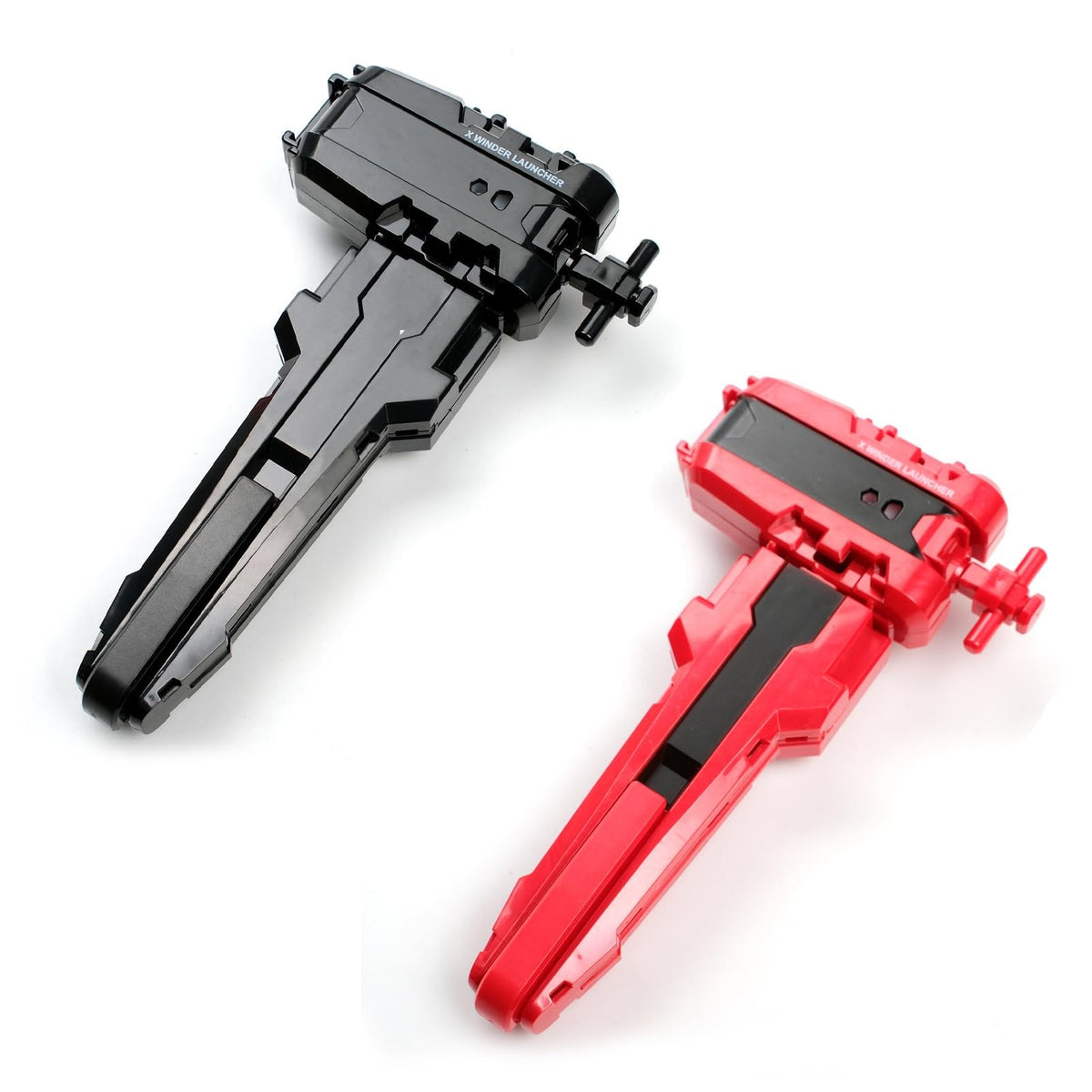 AIBREAY 2-Pack X String Launcher with Grip | Dual Launch Modes for X Right Spinning Top (Red/Black)