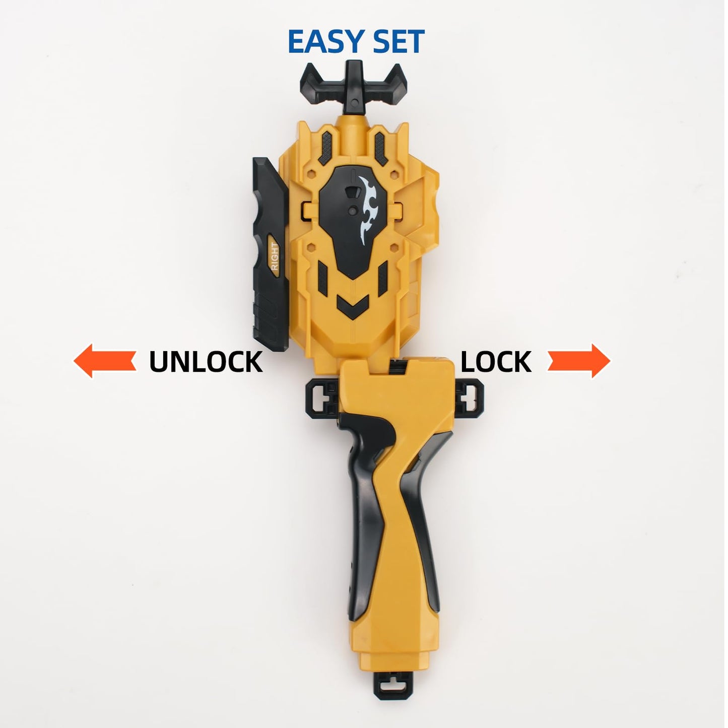 AIBREAY 2-Pack String Launchers & Grips for Burst Gyros – Left/Right Spin