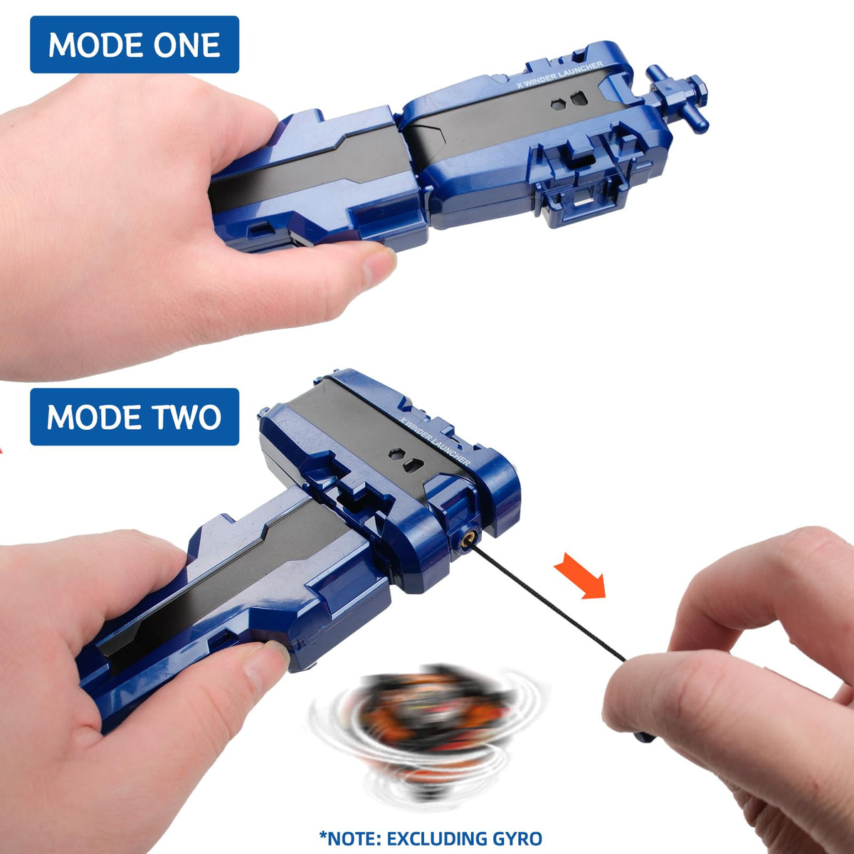 AIBREAY 2 Pack X String Launchers with Grip – X Top Compatible (Red & Blue)