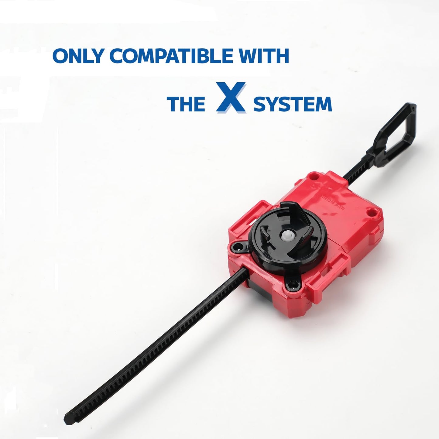 AIBREAY 2 Pack X Winder Launcher – Gyro Launcher Set for X Series Right-Spinning Tops (Red + Black)