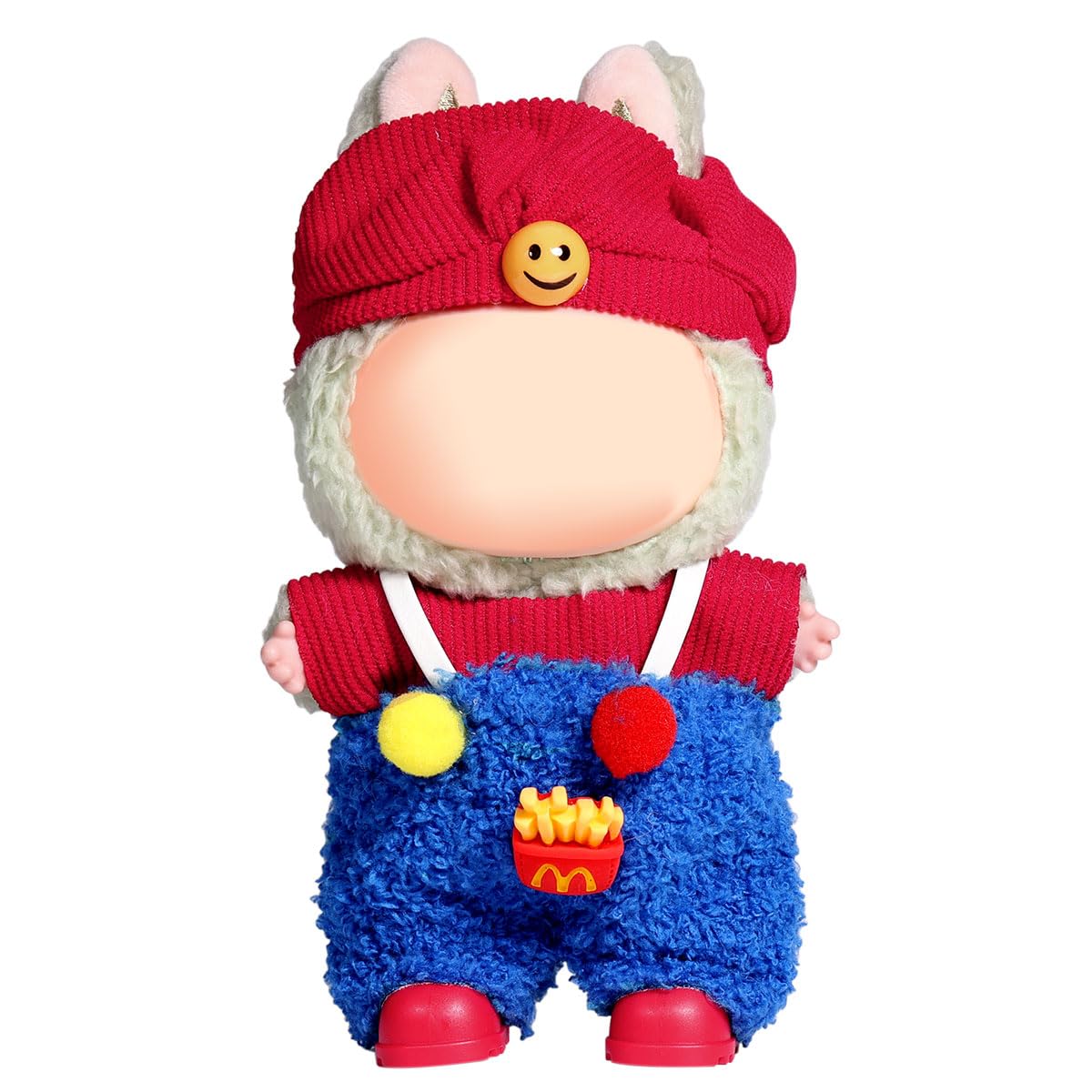 AICase 17cm Doll Clothes Set – 3-Piece Crochet Outfit with Hat for Collectors and Play