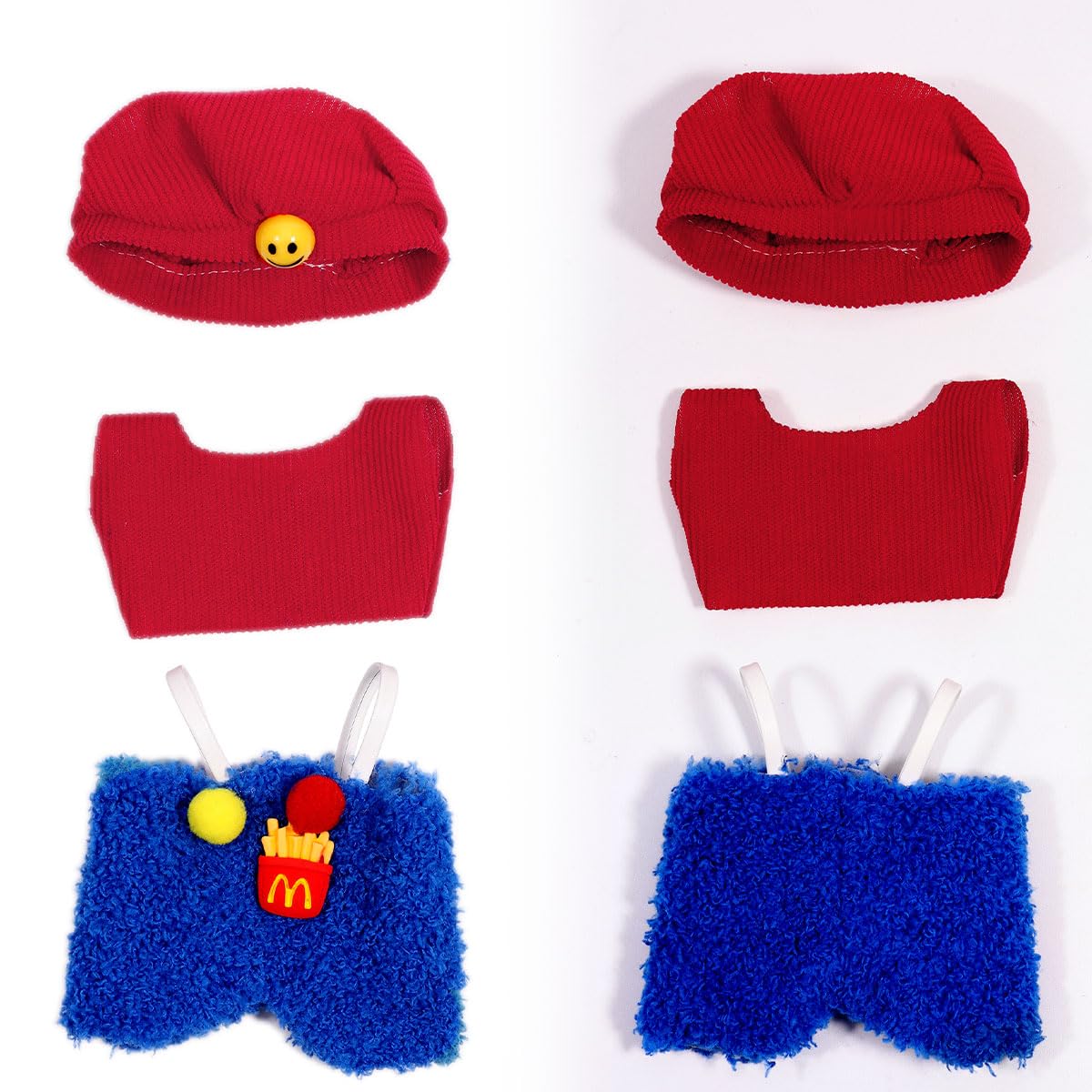 AICase 17cm Doll Clothes Set – 3-Piece Crochet Outfit with Hat for Collectors and Play