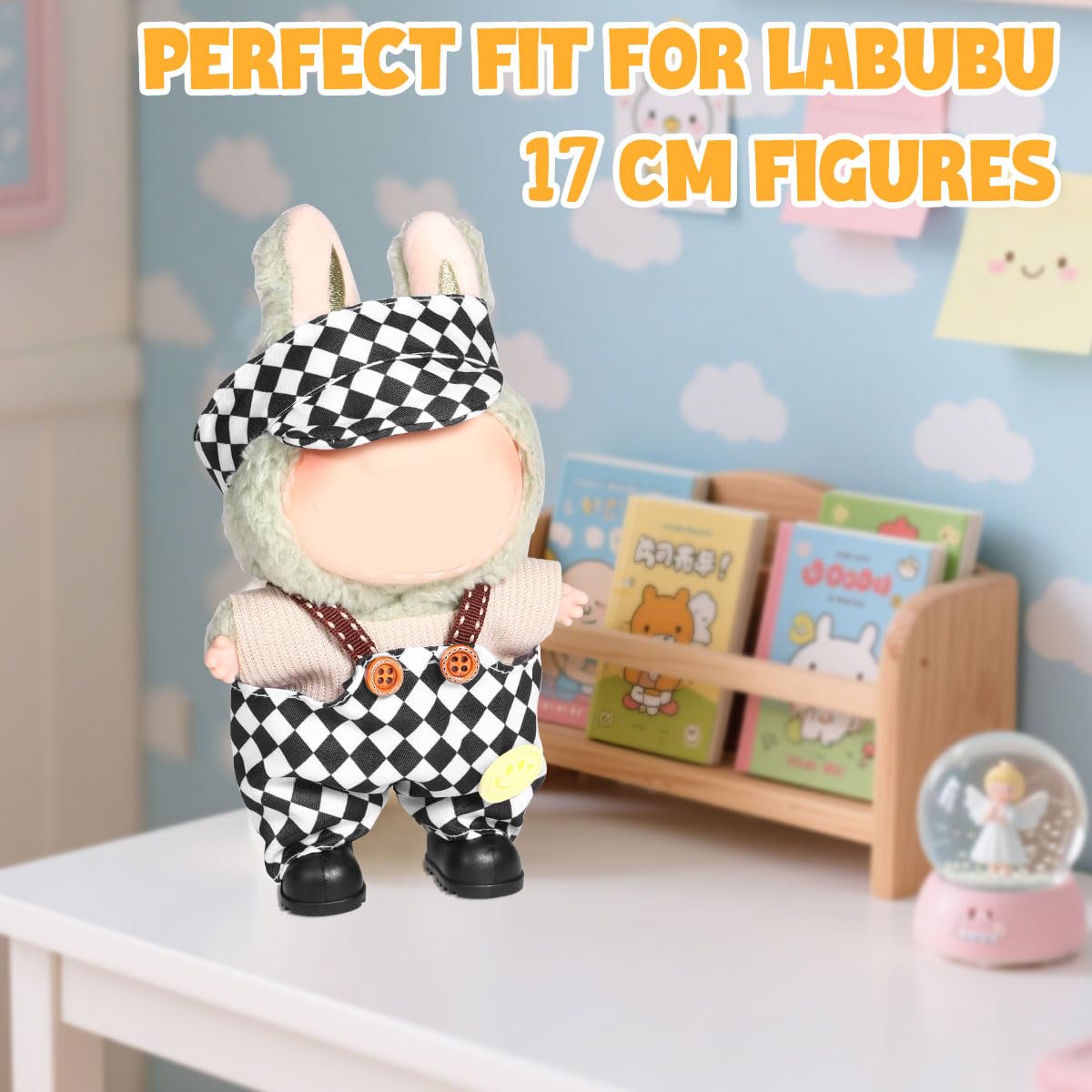 AICase 17cm Doll Clothes Set – 3-Piece Crochet Outfit with Hat for 17cm Dolls