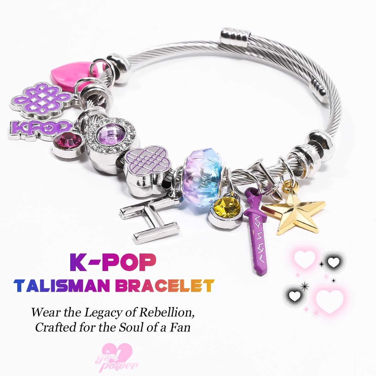 AICase K-Pop Bracelet Collection | Gothic Fusion Jewelry for Fans