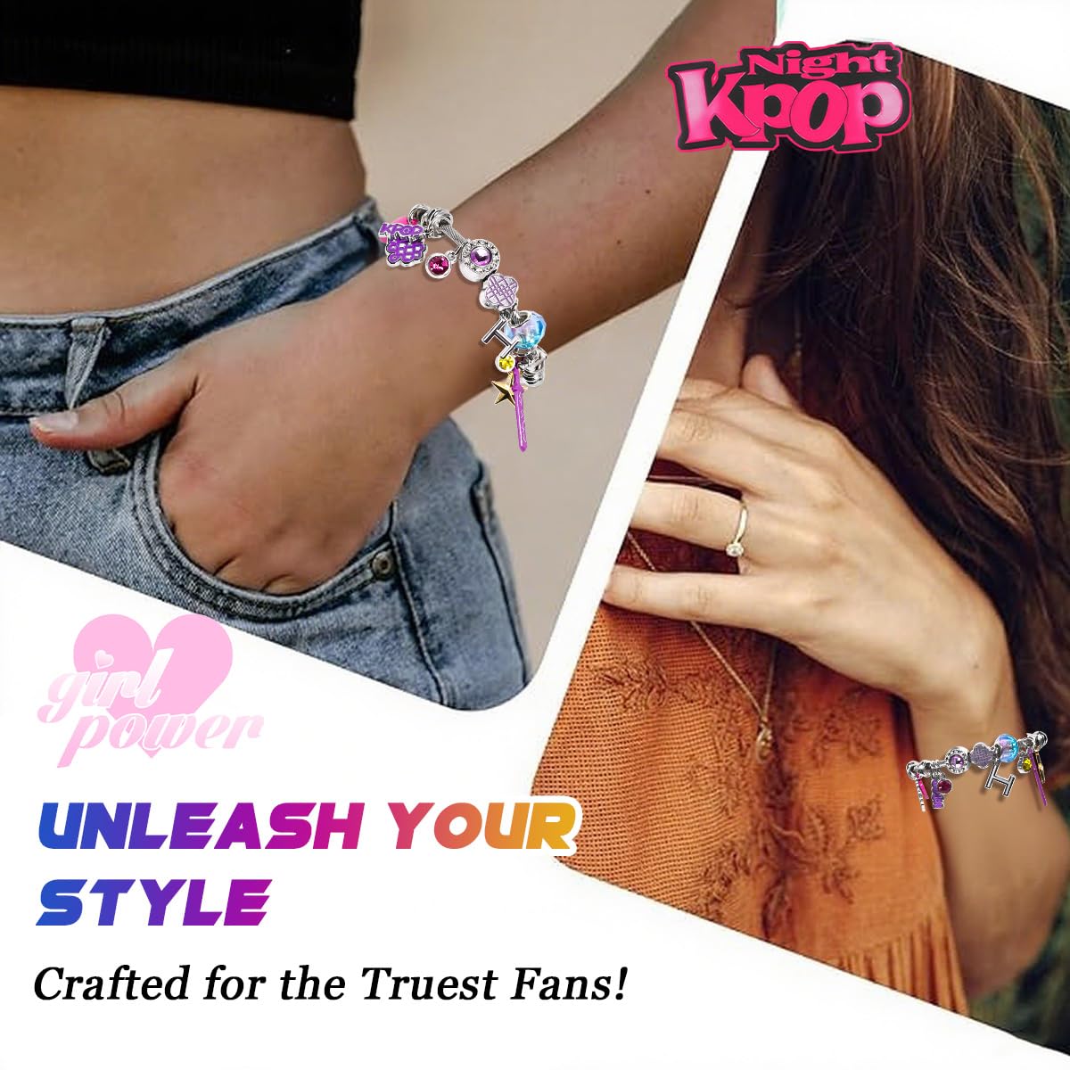 AICase K-Pop Bracelet Collection | Gothic Fusion Jewelry for Fans
