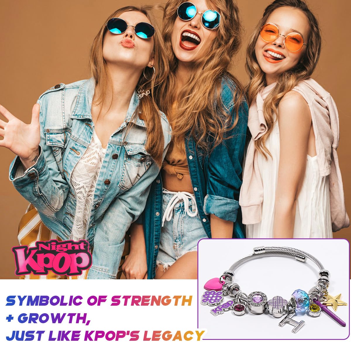 AICase K-Pop Bracelet Collection | Gothic Fusion Jewelry for Fans