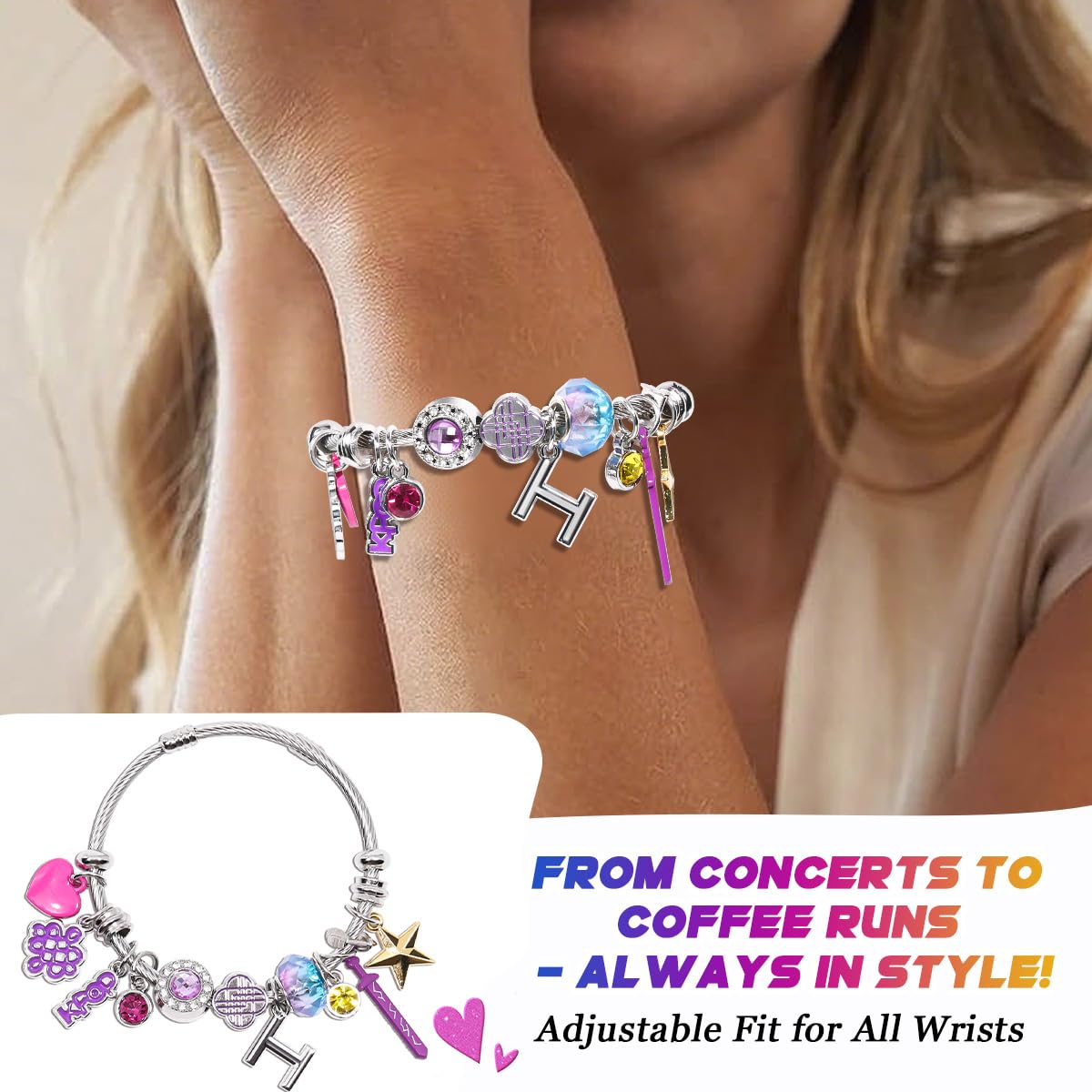 AICase K-Pop Bracelet Collection | Gothic Fusion Jewelry for Fans