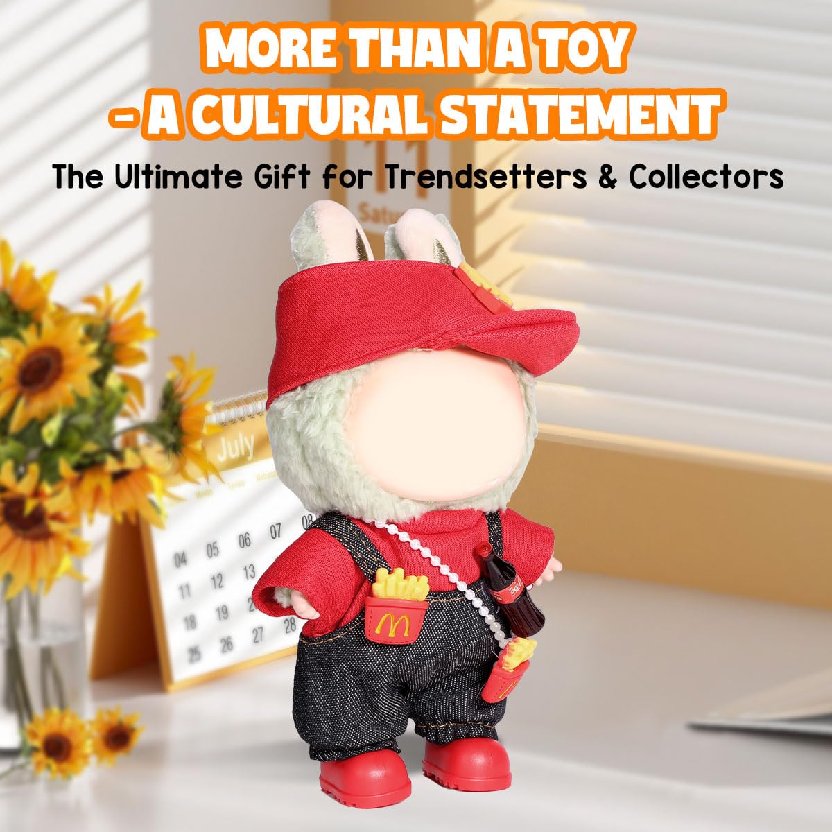 AICase 3-Piece Doll Clothes Set for Lububu 17cm – Hat, Top & Accessories