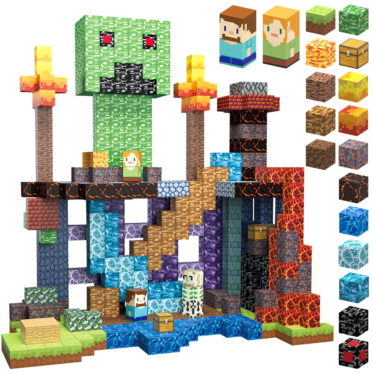 AIDYVOI 160 PCS Magnetic Blocks – 3D Building Toys for Kids 3+ | STEM & Sensory Learning