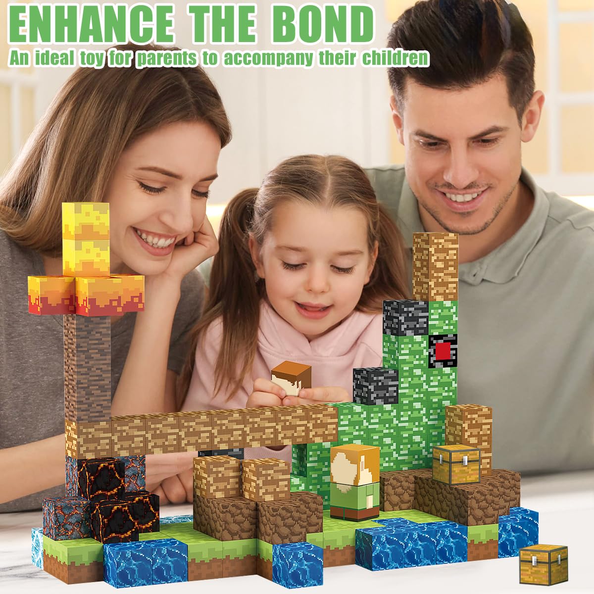 AIDYVOI 160 PCS Magnetic Blocks – 3D Building Toys for Kids 3+ | STEM & Sensory Learning
