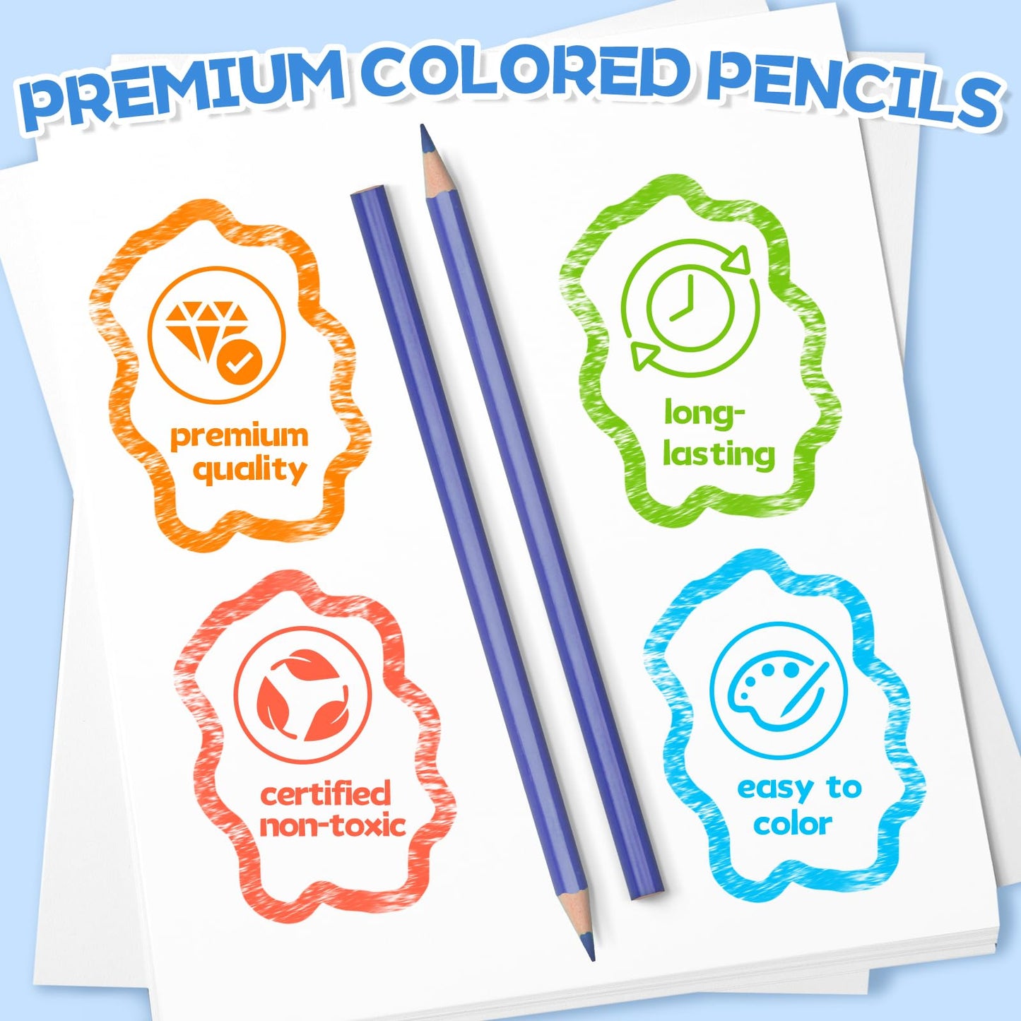 Aigybobo 432-Count Colored Pencils Bulk - 36 Packs, Pre-Sharpened, Non-Toxic Classroom Supplies