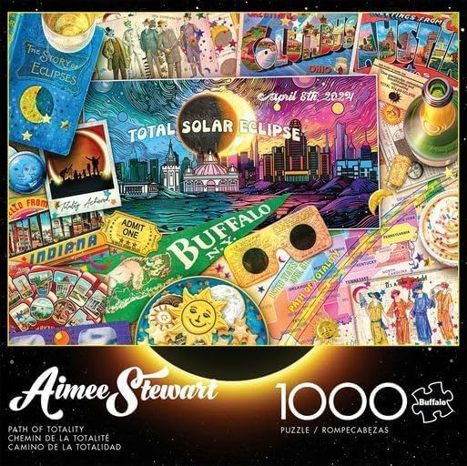Buffalo Games Path of Totality 1000-Piece Puzzle by Aimee Stewart – Finished 26.75 x 19.75