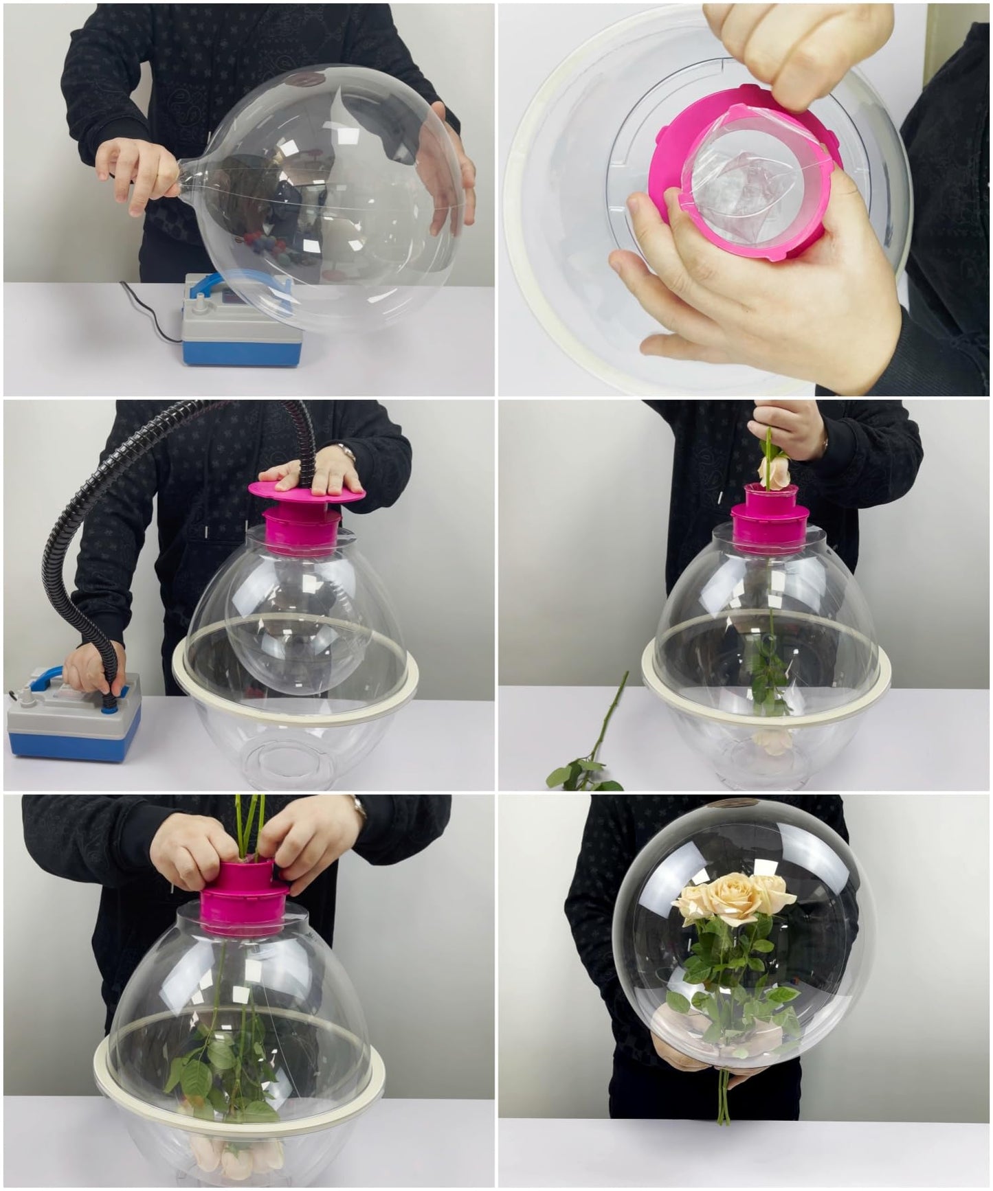 AimeeJL Balloon Stuffer Set – DIY Balloon Pump & Expander for Bouquets, Plush Toys, Weddings