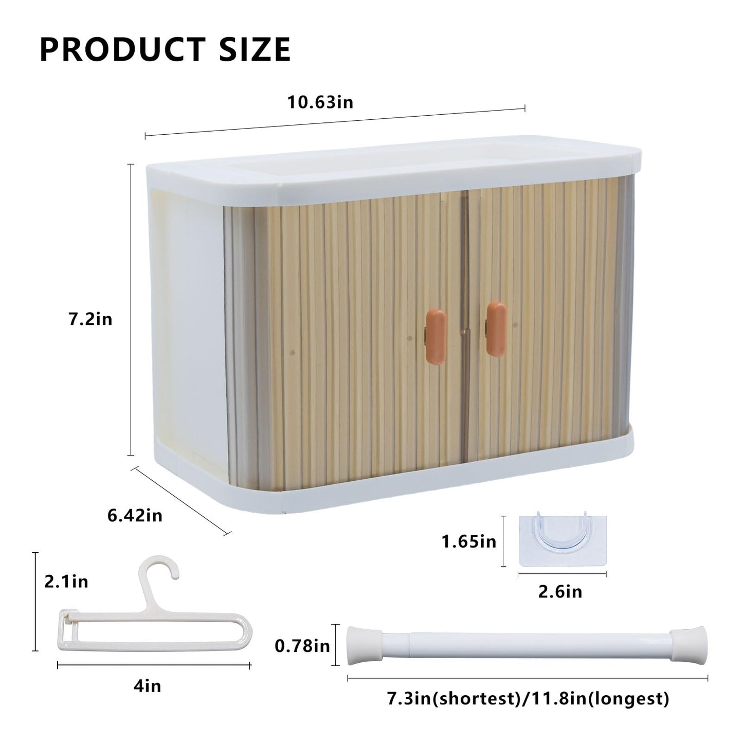 aimpiwt Foldable Doll Wardrobe with 10 Hangers & Removable Rod – Stackable Storage
