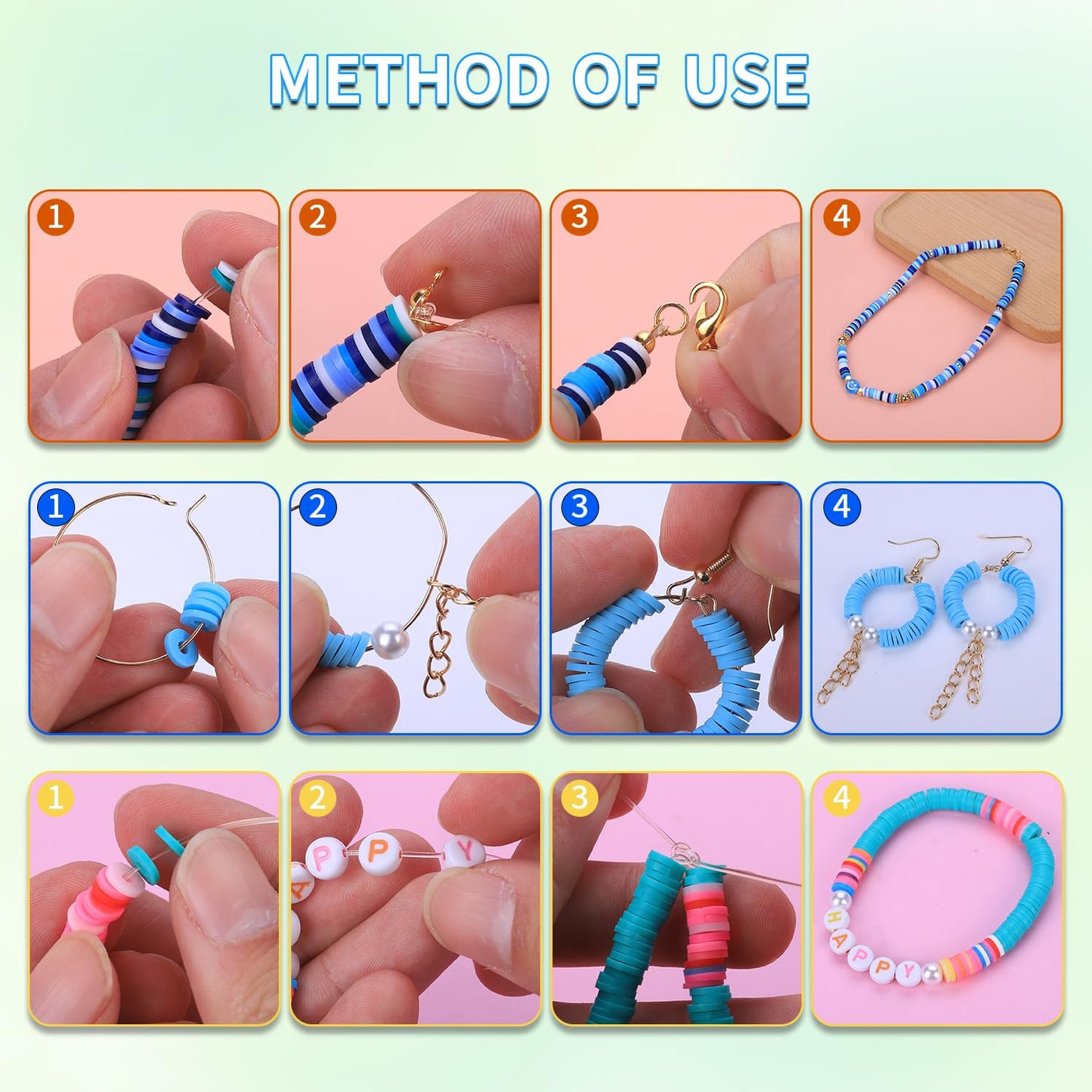 AIPRIDY Bracelet Making Kit for Girls – 3,654-Piece Bead Craft Set for Creative Jewelry (Ages 6+)