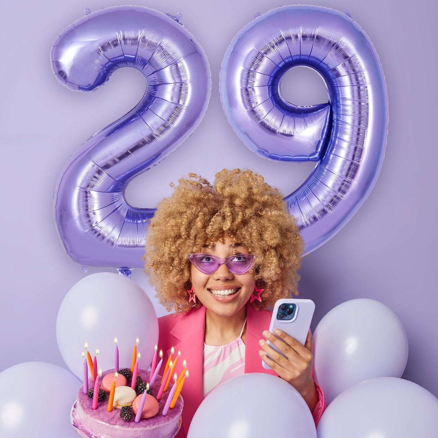AIQINHU Purple 40-Inch Number 9 Balloon – Giant Foil Mylar for 9th Birthday