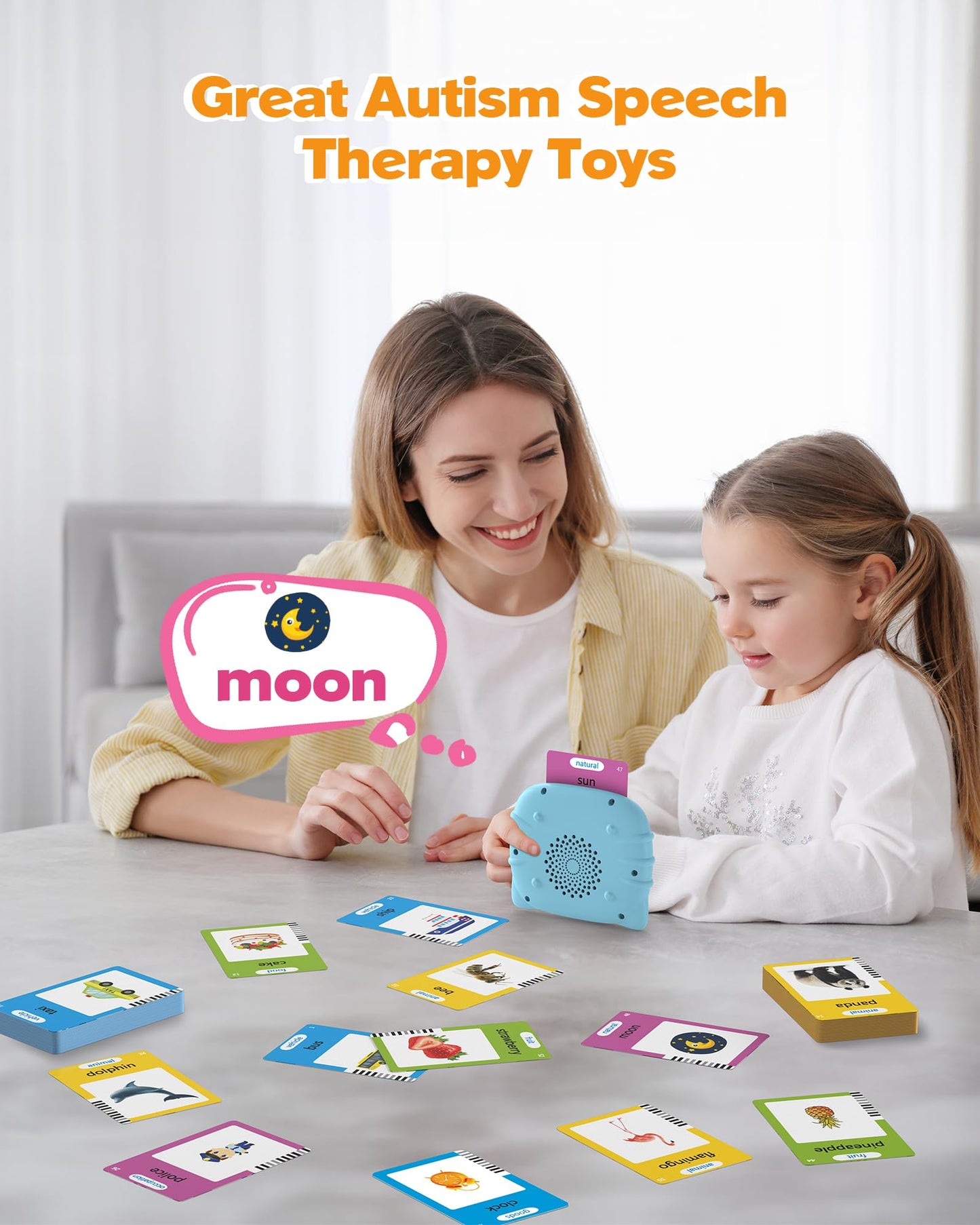 Airbition Talking Flash Cards for Toddlers — 224 Words, Montessori Language Learning