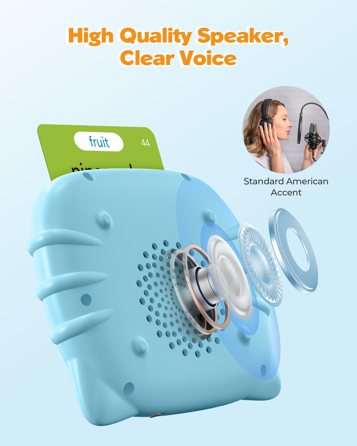 Airbition Talking Flash Cards for Toddlers — 224 Words, Montessori Language Learning