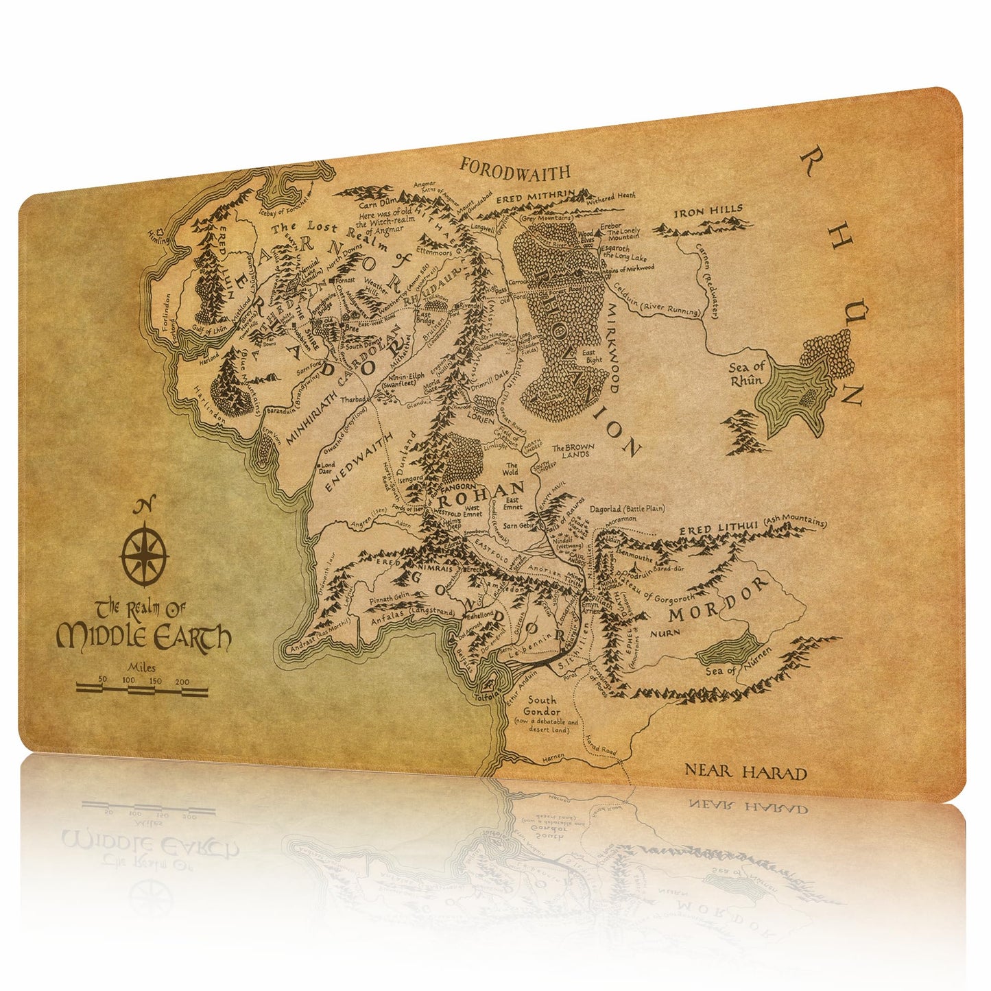 AIRCBC MTG Playmat 24x14 in – Non-Slip Rubber Backing, Card Game Duel Mat + Free Storage Bag